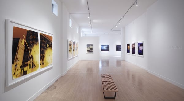 Installation view of John Chiara: Lands End: California at Larkin, November 2 - December 24, 2017 at Haines Gallery, San Francisco Photo: Robert Divers Herrick