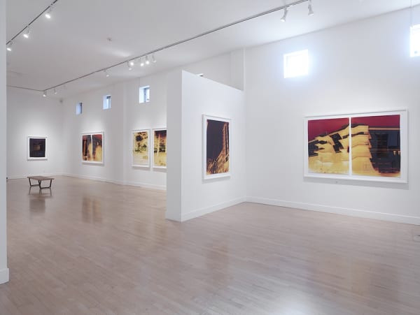 Installation view of John Chiara: Lands End: California at Larkin, November 2 - December 24, 2017 at Haines Gallery, San Francisco Photo: Robert Divers Herrick