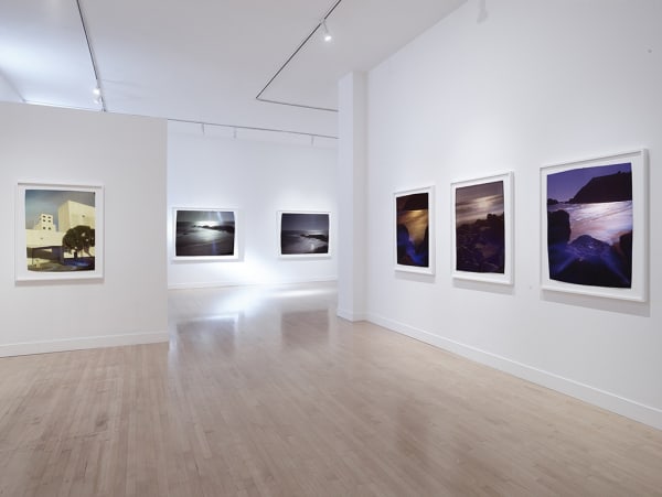Installation view of John Chiara: Lands End: California at Larkin, November 2 - December 24, 2017 at Haines Gallery, San Francisco Photo: Robert Divers Herrick