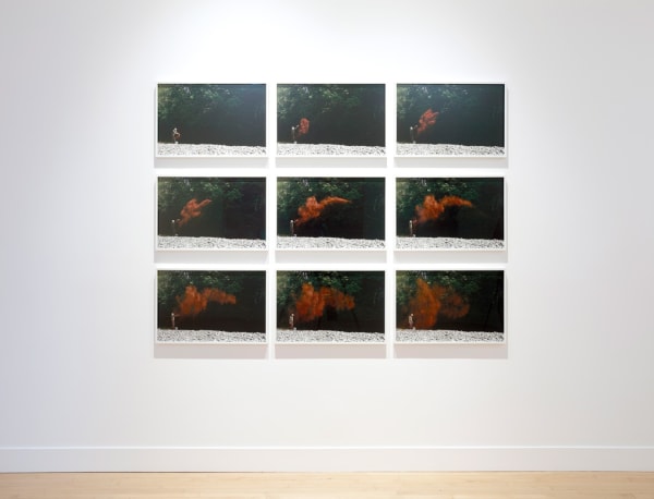 Installation view of Andy Goldsworthy: Drawing Water Standing Still, June 1 - September 2, 2017 at Haines Gallery, San Francisco Photo: Robert Divers Herrick