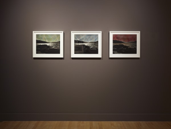 Installation view of Maurizio Anzeri: Lay it on the Line, January 6 - February 25, 2017 at Haines Gallery, San Francisco Photo: Robert Divers Herrick
