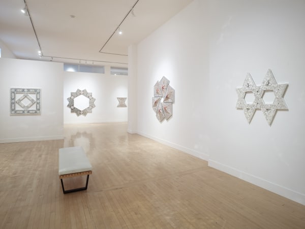 Installation view of Monir Shahroudy Farmanfarmaian: Convertibles, October 27 - December 23, 2016 at Haines Gallery, San Francisco Photo: Robert Divers Herrick