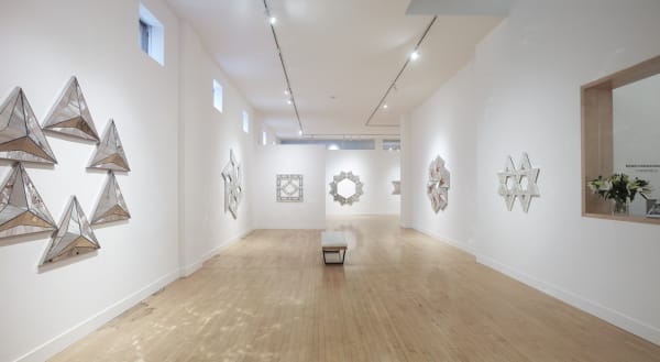 Installation view of Monir Shahroudy Farmanfarmaian: Convertibles, October 27 - December 23, 2016 at Haines Gallery, San Francisco Photo: Robert Divers Herrick