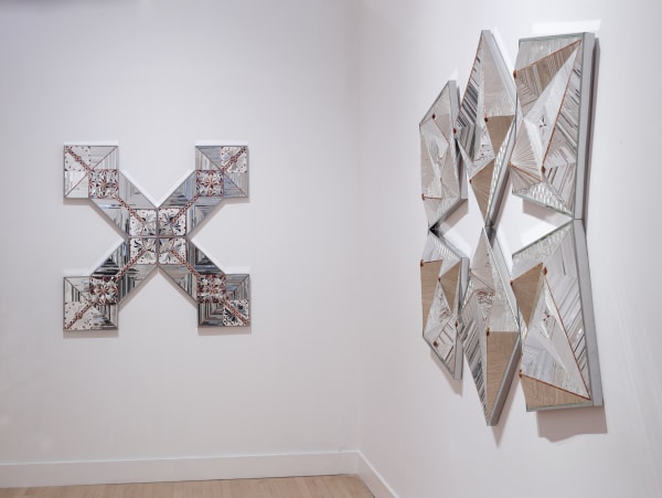 Installation view of Monir Shahroudy Farmanfarmaian: Convertibles, October 27 - December 23, 2016 at Haines Gallery, San Francisco Photo: Robert Divers Herrick