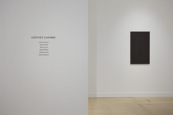 Installation view of Goethe's Chamber, January 8 - March 14, 2015 at Haines Gallery, San Francisco
