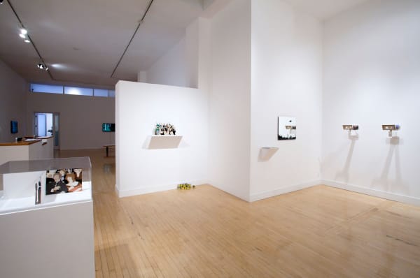 Installation view of Kota Ezawa: The Curse of Dimensionality, January 5 - February 18, 2012 at Haines Gallery, San Francisco