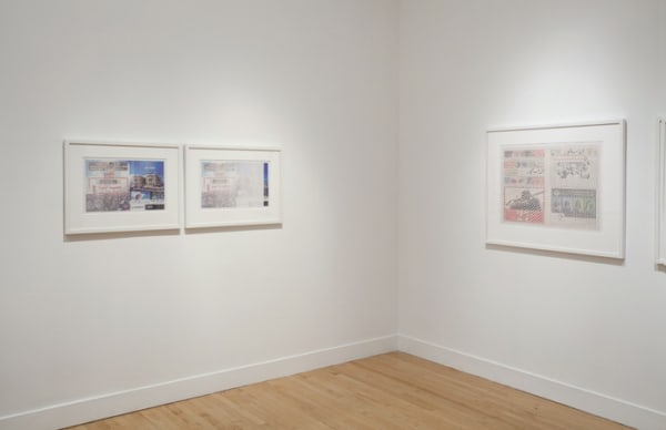 Installation view ofTaha Belal: The Atmosphere from Before the Step Down Returns to the Square, January 5 - February 18, 2012 at Haines Gallery, San Francisco
