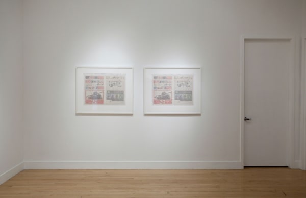 Installation view ofTaha Belal: The Atmosphere from Before the Step Down Returns to the Square, January 5 - February 18, 2012 at Haines Gallery, San Francisco