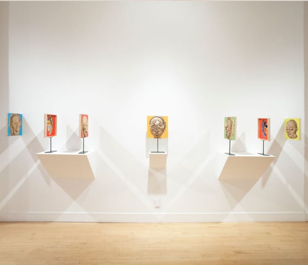 Installation view of Aimé Mpane: A Dual Perspective, July 9 - August 31, 2013 at Haines Gallery, San Francisco