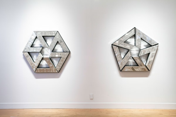 Installation view of Monir Farmanfarmaian: The First Family, October 31 - December 21, 2013 at Haines Gallery, San Francisco