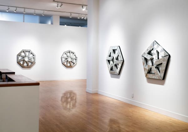 Installation view of Monir Farmanfarmaian: The First Family, October 31 - December 21, 2013 at Haines Gallery, San Francisco
