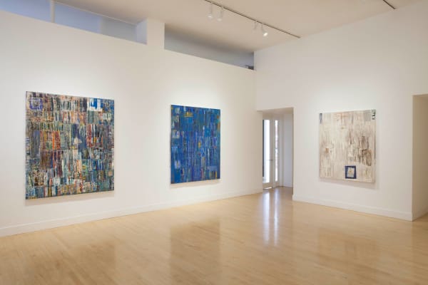 Installation view of Mike Henderson: Traces of Places, May 1 - June 28, 2014 at Haines Gallery, San Francisco