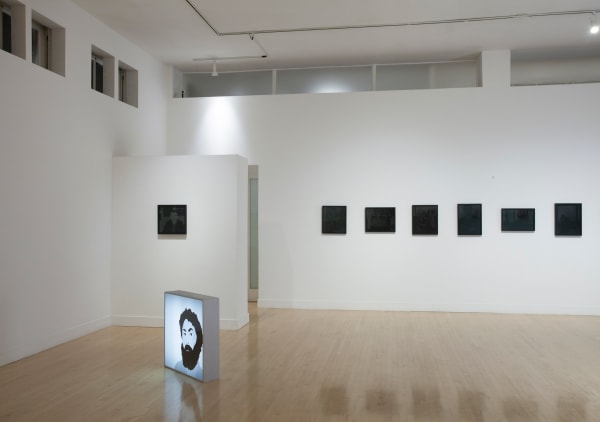 Installation view of Kota Ezawa: The Aesthetics of Silence, November 6 - December 20, 2014 at Haines Gallery, San Francisco