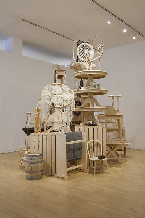 Installation view of The Collectors, July 9 - August 29, 2015 at Haines Gallery, San Francisco