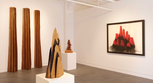 Installation view of David Nash: Wildwood, November 3, 2023 - January 6, 2024 at Haines Gallery, San Francisco, CA Photo: Robert Divers Herrick