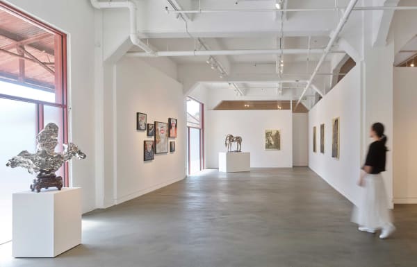 Installation view of Material Matters, July 19 - August 31, 2024 at Haines Gallery, San Francisco Photo: Robert Divers Herrick