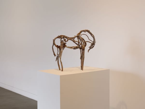 Installation view of Deborah Butterfield: New Sculpture, September 6 - November 9, 2024 at Haines Gallery, San Francisco Photo: Robert Divers Herrick