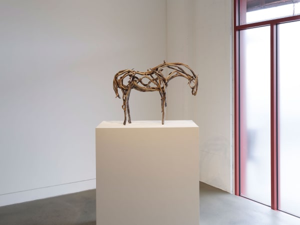 Installation view of Deborah Butterfield: New Sculpture, September 6 - November 9, 2024 at Haines Gallery, San Francisco Photo: Robert Divers Herrick