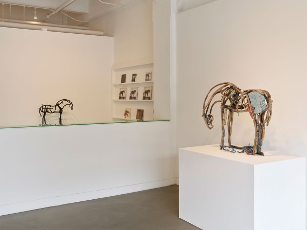 Installation view of Deborah Butterfield: New Sculpture, September 6 - November 9, 2024 at Haines Gallery, San Francisco Photo: Robert Divers Herrick