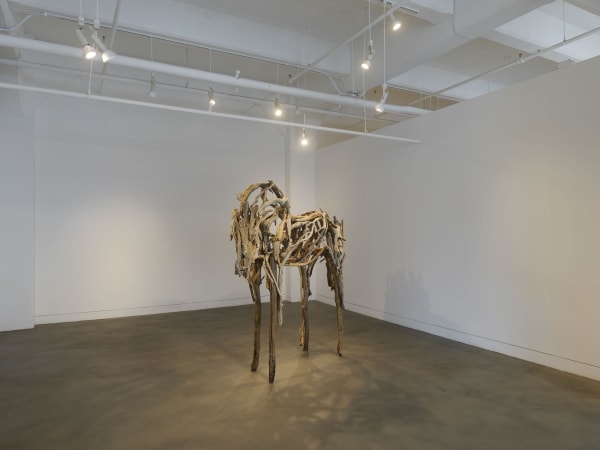 Installation view of Deborah Butterfield: New Sculpture, September 6 - November 9, 2024 at Haines Gallery, San Francisco Photo: Robert Divers Herrick