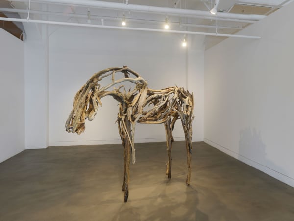 Installation view of Deborah Butterfield: New Sculpture, September 6 - November 9, 2024 at Haines Gallery, San Francisco Photo: Robert Divers Herrick
