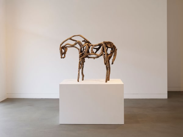 Installation view of Deborah Butterfield: New Sculpture, September 6 - November 9, 2024 at Haines Gallery, San Francisco Photo: Robert Divers Herrick