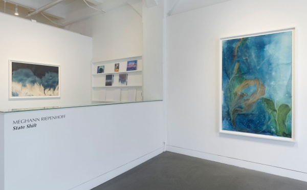 Installation view of Meghann Riepenhoff: State Shift, January 22 - March 15, 2025 at Haines Gallery, San Francisco, CA Photo: Robert Divers Herrick