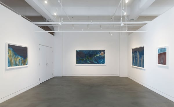 Installation view of Meghann Riepenhoff: State Shift, January 22 - March 15, 2025 at Haines Gallery, San Francisco, CA Photo: Robert Divers Herrick