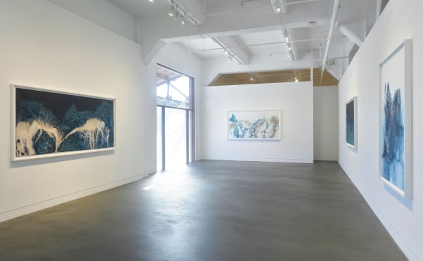 Installation view of Meghann Riepenhoff: State Shift, January 22 - March 15, 2025 at Haines Gallery, San Francisco, CA Photo: Robert Divers Herrick