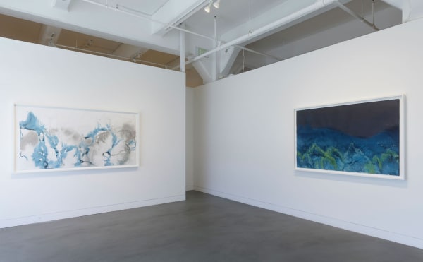 Installation view of Meghann Riepenhoff: State Shift, January 22 - March 15, 2025 at Haines Gallery, San Francisco, CA Photo: Robert Divers Herrick