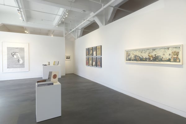 Installation view of A New Chapter: Arion Press at Haines, November 16, 2024 - January 11, 2025 at Haines Gallery, San Francisco, CA Photo: Robert Divers Herrick