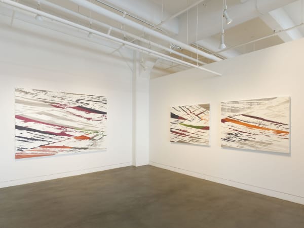 Installation view of Ricardo Mazal: Pilgrimages, March 22 - April 26, 2025 at Haines Gallery, San Francisco, CA Photo: Robert Divers Herrick