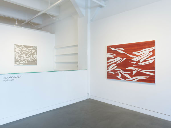 Installation view of Ricardo Mazal: Pilgrimages, March 22 - April 26, 2025 at Haines Gallery, San Francisco, CA Photo: Robert Divers Herrick