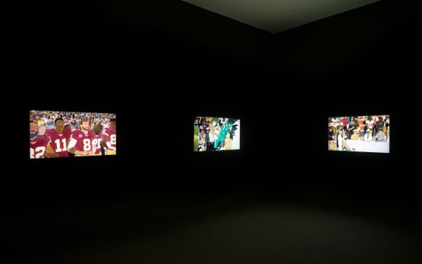 Installation view of Kota Ezawa: National Anthem, November 7 - December 14, 2019 at Haines Gallery, San Francisco Photo: Robert Divers Herrick