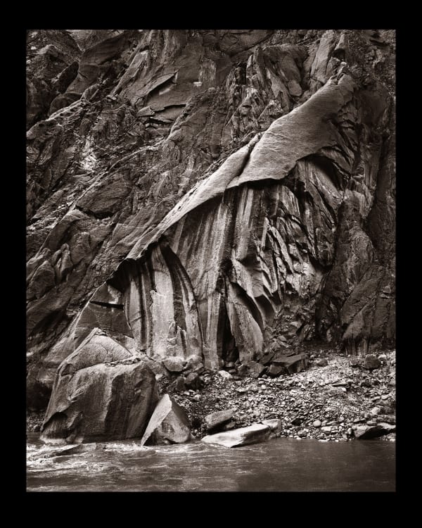 Linda Connor Rock Formation, Zanskar River, Ladakh, India, 2022 Sublimation on Aluminum 20 x 16 inches