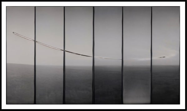 Chris MCCaw Sunburned GSP #857 (Late Evening / Sunrise, North Slope, Arctic Circle, Alaska), 2015 6 Unique gelatin silver paper negatives 45.25 x 76 inches, framed