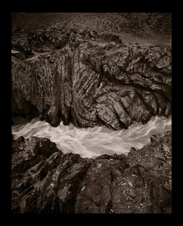 Linda Connor The Indus River, Ladakh, India, 2024 Sublimation on Aluminum 30 x 23.75 inches