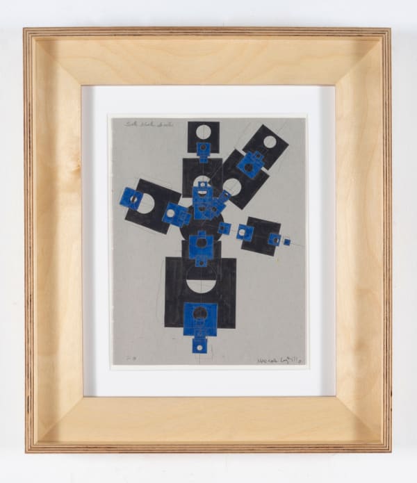Marco Castillo Sexta libreta de notas, página 16, 2020 Ink and pencil on paper Paper: 11 x 8.5 inches Frame: 18.25 x 15.5 x 2 inches