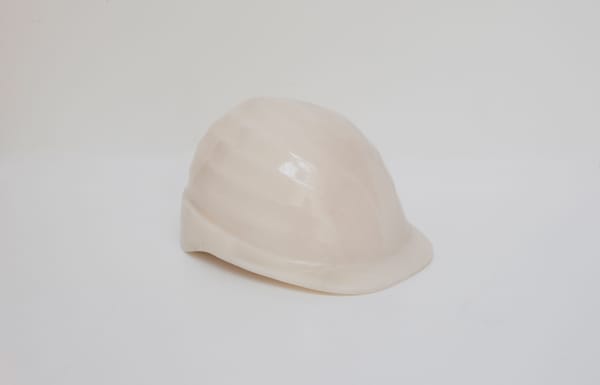 Ai Weiwei Marble Helmet Marble 12 x 10 x 6 inches