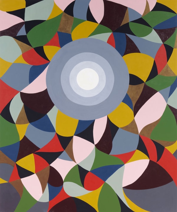 Adia Millett Aura, 2021 Acrylic with glitter on wood panel 72 x 60 inches