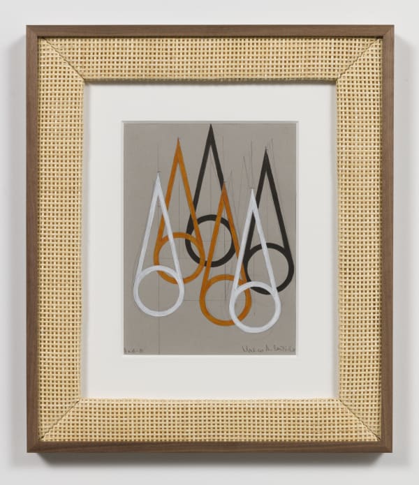 Marco Castillo Segunda libreta de notas, página 8, 2018 Ink and pencil on paper 19.5 x 16.75 inches, framed