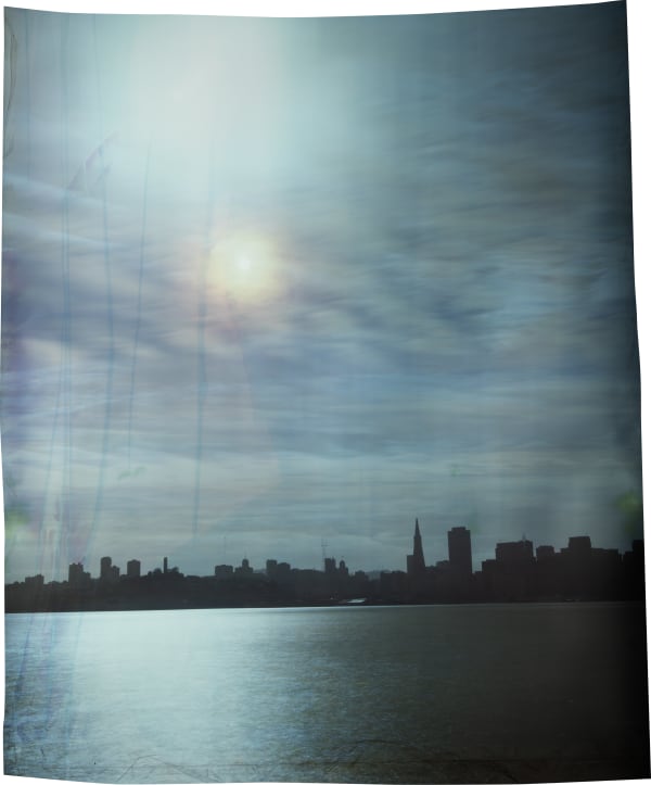 John Chiara Avenue of the Palms at 9th Street, 2024 Camera Obscura Ilfochrome Photograph, Unique 56 x 47 inches, framed