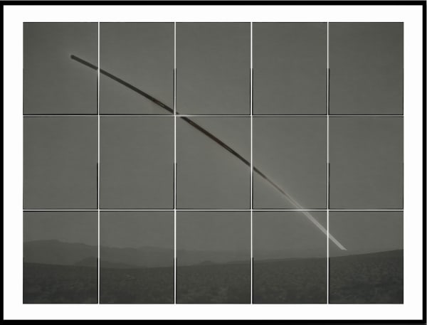 Chris McCaw Sunburned GSP #1135 (Mojave), 2024 15 Unique gelatin silver paper negatives 35.5 x 45.5 inches, framed