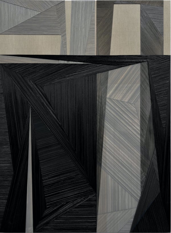 Robert Stone Untitled, 2022 Acrylic and mixed media on linen-wrapped panel 41 x 31 inches, framed