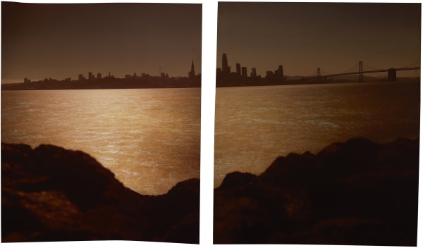 John Chiara Avenue of the Palms, Treasure Island, 2023 Camera Obscura Ilfochrome Photograph, Unique 55.75 x 87.75 inches, framed