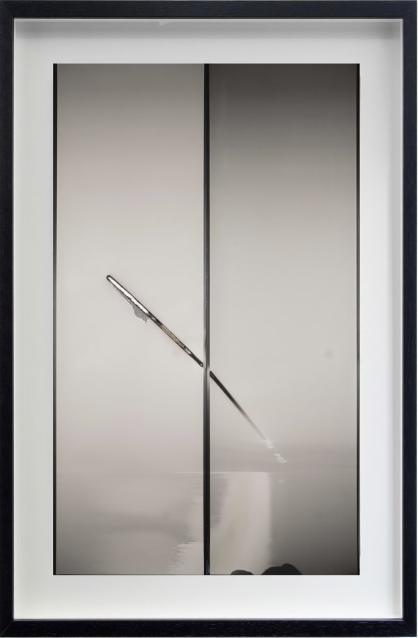 Chris McCaw Sunburned GSP #1097 (Pacific Ocean), 2024 2 Unique gelatin silver paper negatives 44.5 x 28.5 inches, framed