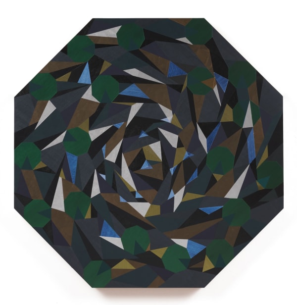 ADIA MILLETT Integrity (portal), 2023/2024 Acrylic and glitter on wood 36 x 36 inches SOLD