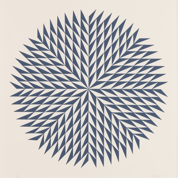 Lena Wolff Midnight Dahlia, 2021 Screenprint 13 x 13 inches