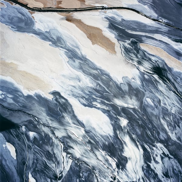 David Maisel Desolation Desert, Tailings Pond 4, Minera Centinela Copper Mine, Antofagasta Region, Atacama Desert, Chile, 2018 Archival Pigment Print 48 x 48 inches / 50.5 x 50. 5 inches, framed