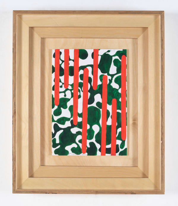Marco Castillo Octava libreta de notas, página 14, 2021 Ink and pencil on paper 20 x 16 x 2.5 inches, framed